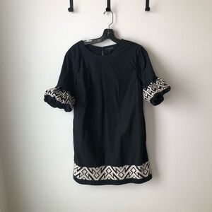 Banana Republic Black and Cream Dress